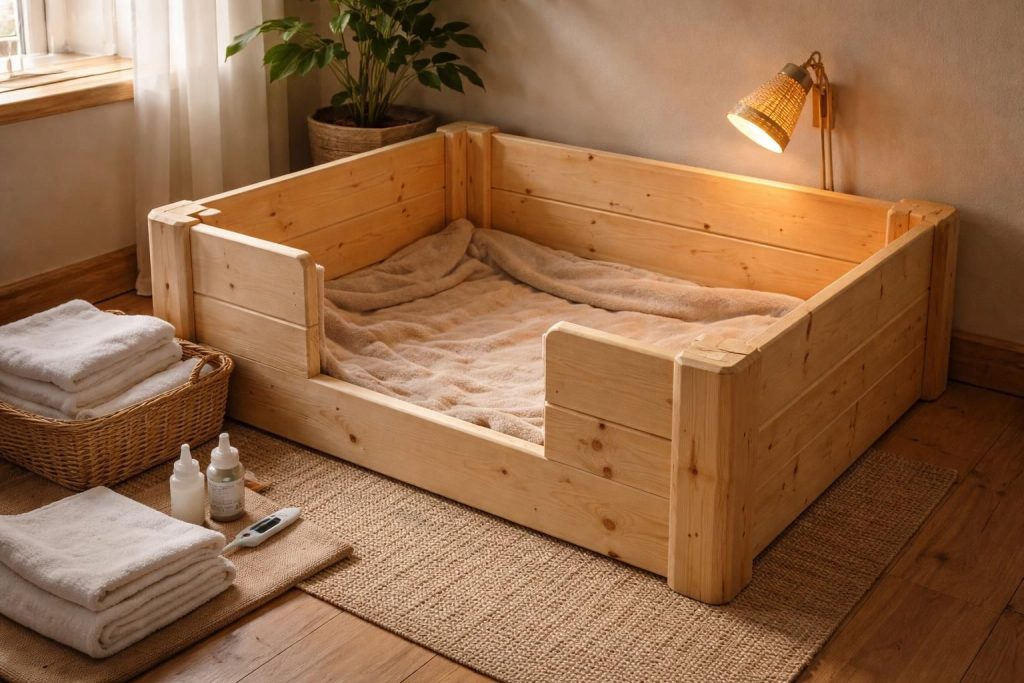 découvrez notre guide complet pour fabriquer une caisse de mise bas maison, facile à réaliser et parfaitement adaptée pour assurer le confort de vos animaux lors de la naissance.